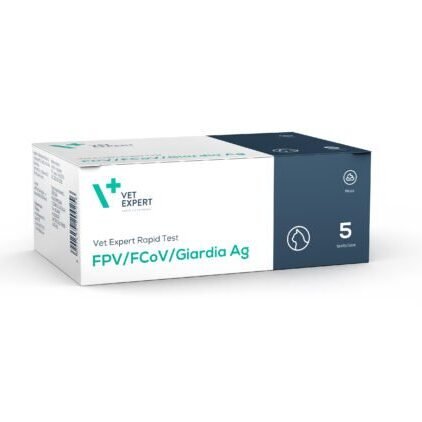 Vet Expert Rapid Test FPV/Fcov/Giardia Ag (5 unit box)